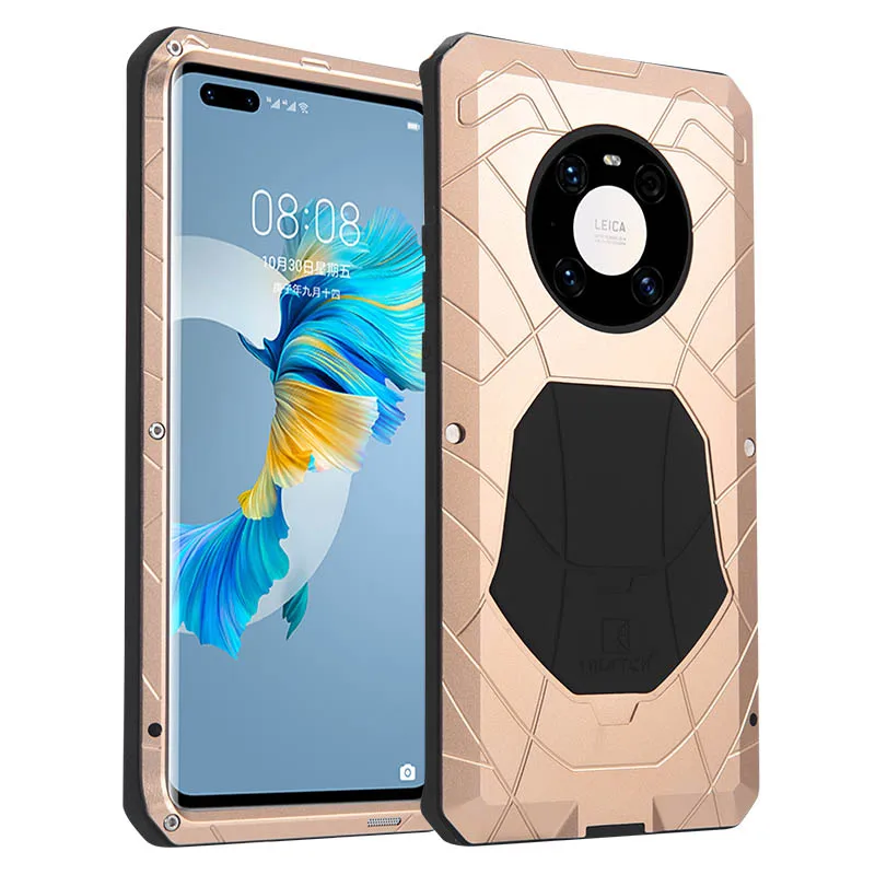 Original Imatch Luxury Aluminum Metal Silicone Shockproof Cases For Huawei Mate 60 50 40 30 Pro Plus Dirt Armor Heavy Duty Cover