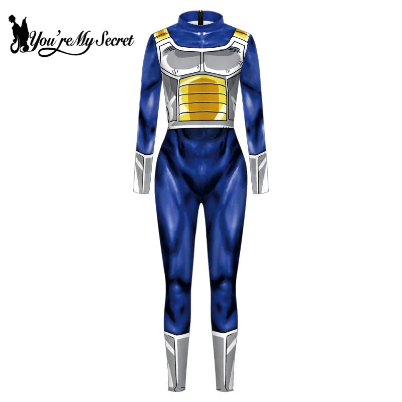 [You\'re My Secret] Anime Cosplay Goku Costume Adult Superhero Jumpsuits Halloween Carnival Costumes Uniform