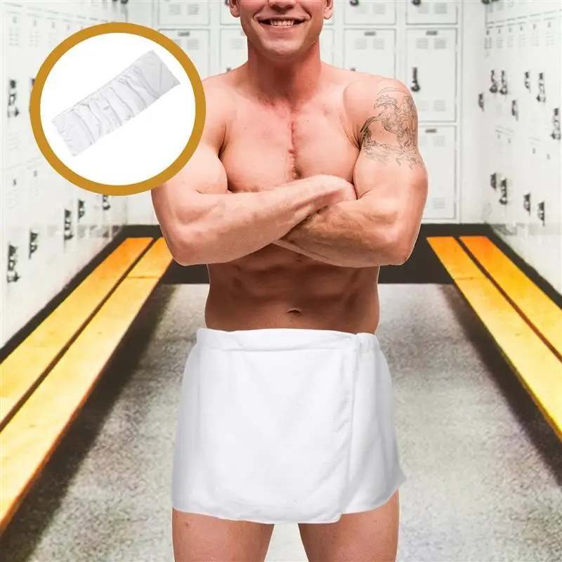 

Mens Shower Wraps Wearable Bath Towel Wraps Soft After Shower Towel Wraps Short Pants For Men Swimming Spa Sauna Towel Wraps