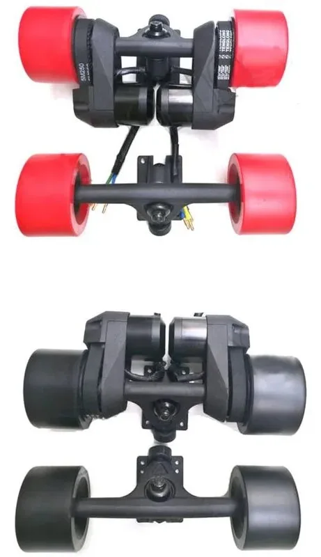 Electric accessories double drive external gear belt double motor Skateboard motor power group 83mm electric wheel