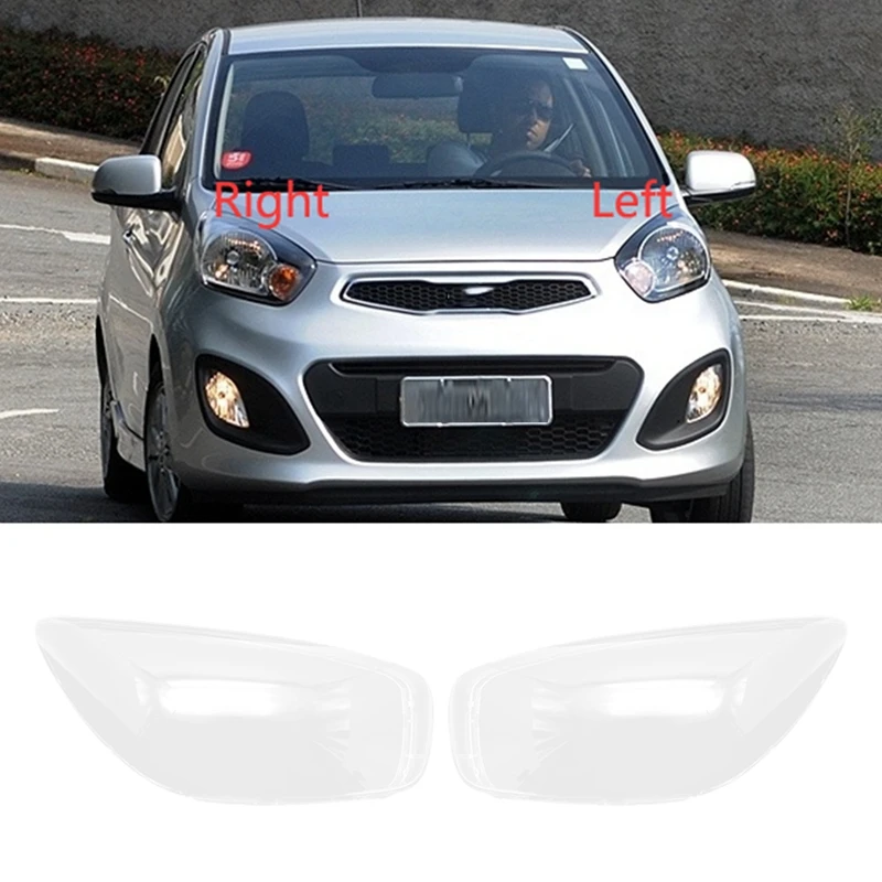 

For KIA Picanto 2012 2013 2014 2015 Headlight Shell Lamp Shade Transparent Lens Cover Headlight Cover