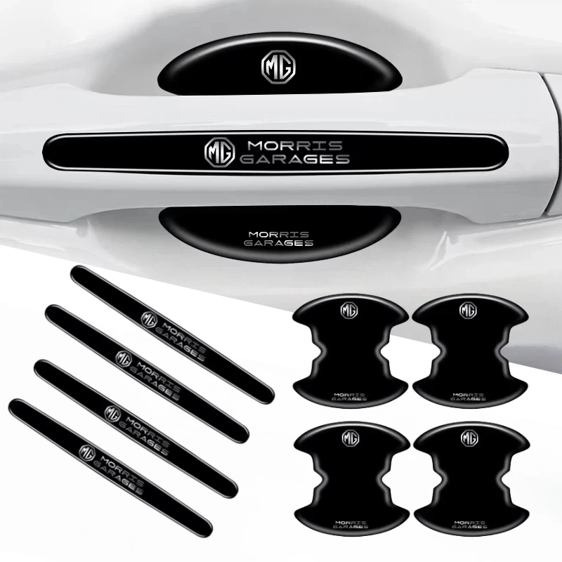 4/8Pcs Anti Scratch Car Door Bowl Handle Protector Stickers Exterior Accessories For MG ZS EV GS GT EZS HS EHS MG3 MG5 MG6 MG7