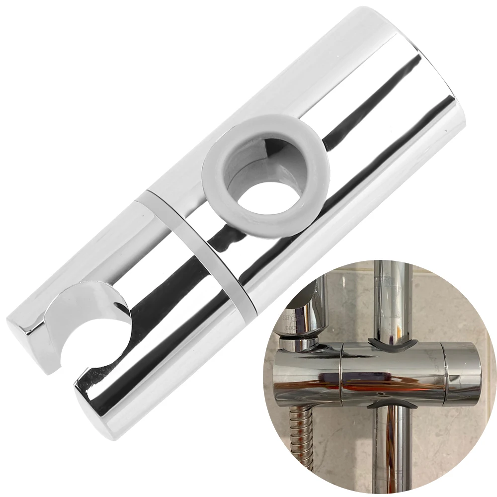 Shower Head Holder Bracket Shower Slide Rail Bar Holder 18-25mm Adjustable Clamp Bathroom Accessories Universal Home Replacement