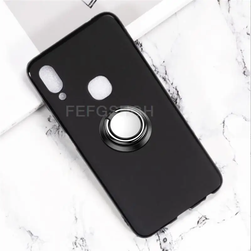 For Lenovo S5 Pro L58041 S5pro GT L58091 Back Ring Holder Bracket TPU Soft Silicone Phone protect Case Anti falling shell