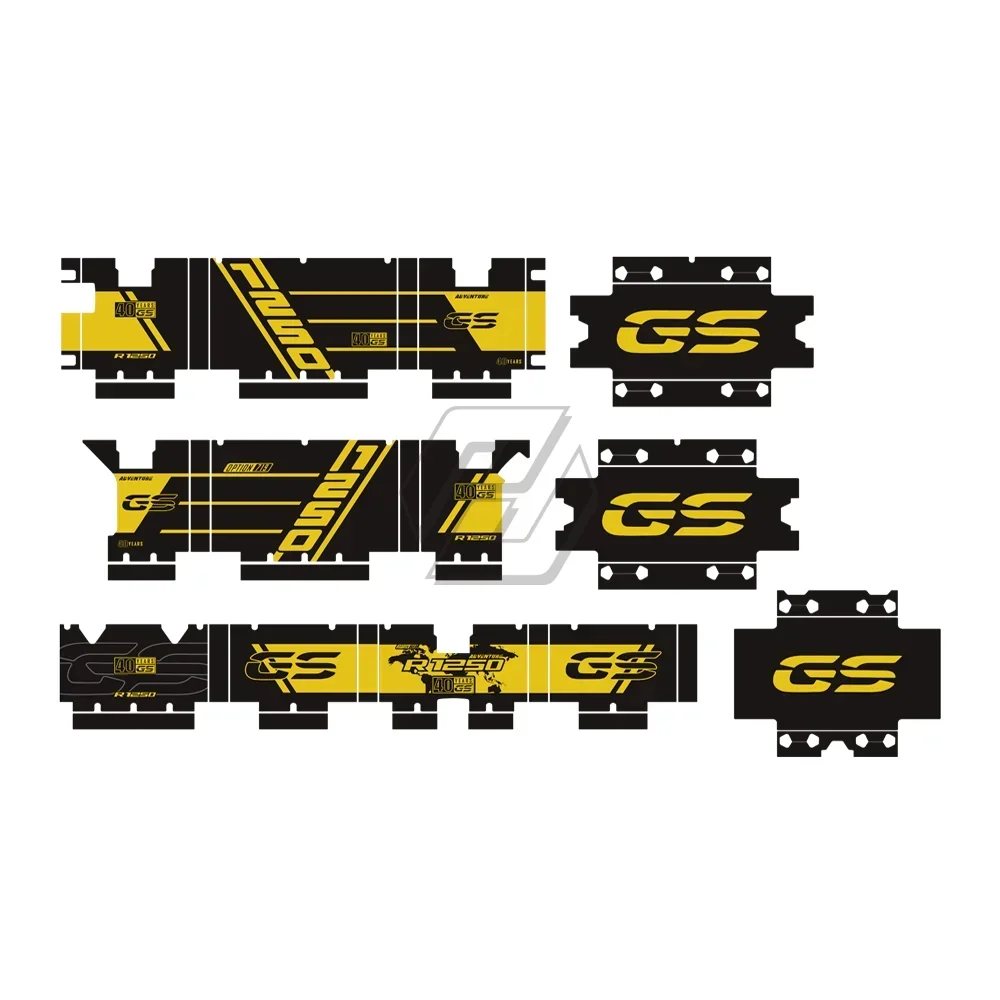 

Алюминиевая наклейка на коробку мотоцикла для кофров BMW 40GS R1250GS Triple Black Adventure 2019-2021 - черный