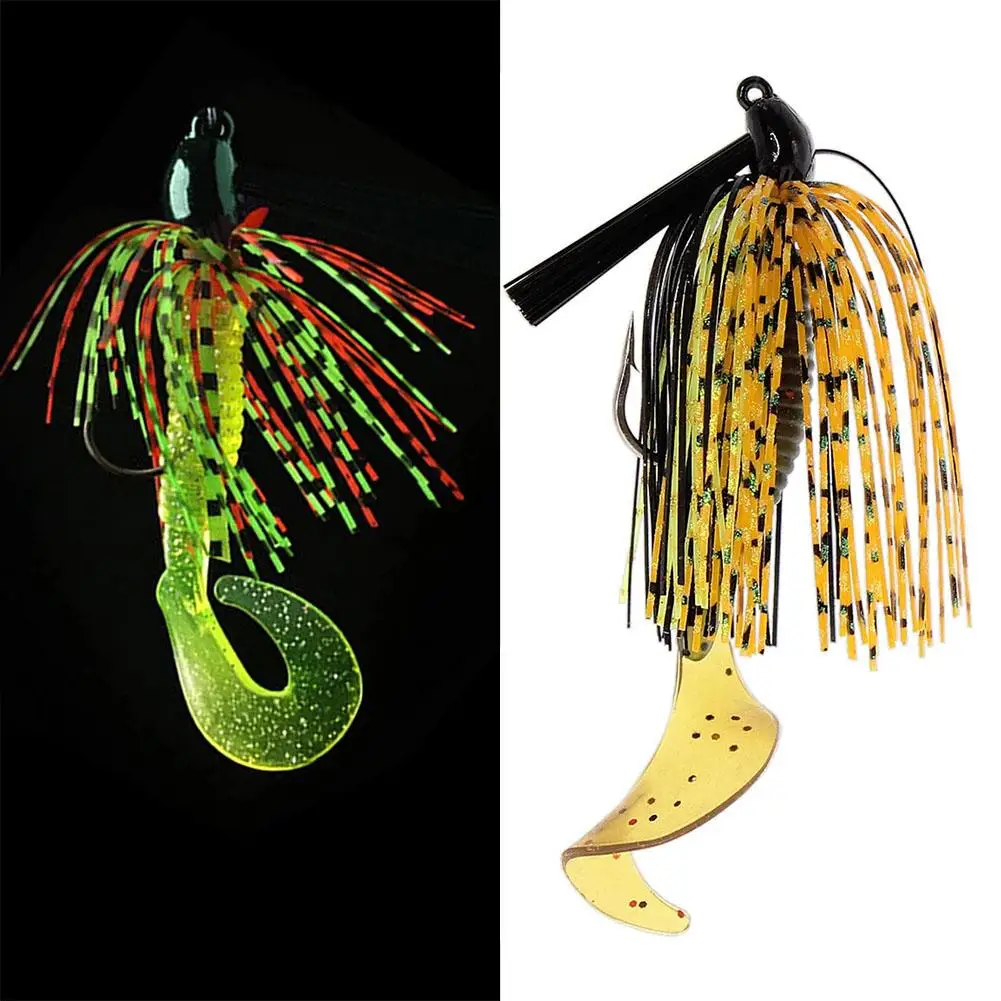 7g10g14g/8cm Silicone Fishing Lures Sequin Swimming Jigs Heads Suitable For Saltwater Freshwater