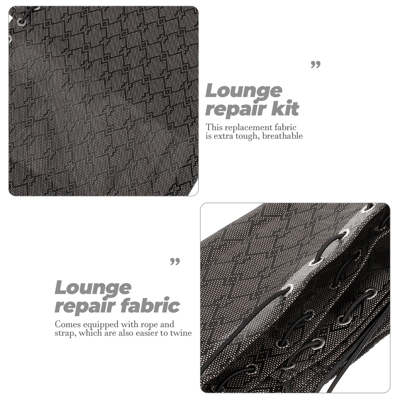 

BUTIFULSIC 1 Set Replacement Chair Accessory Chair Repair Fabric Black Polyester