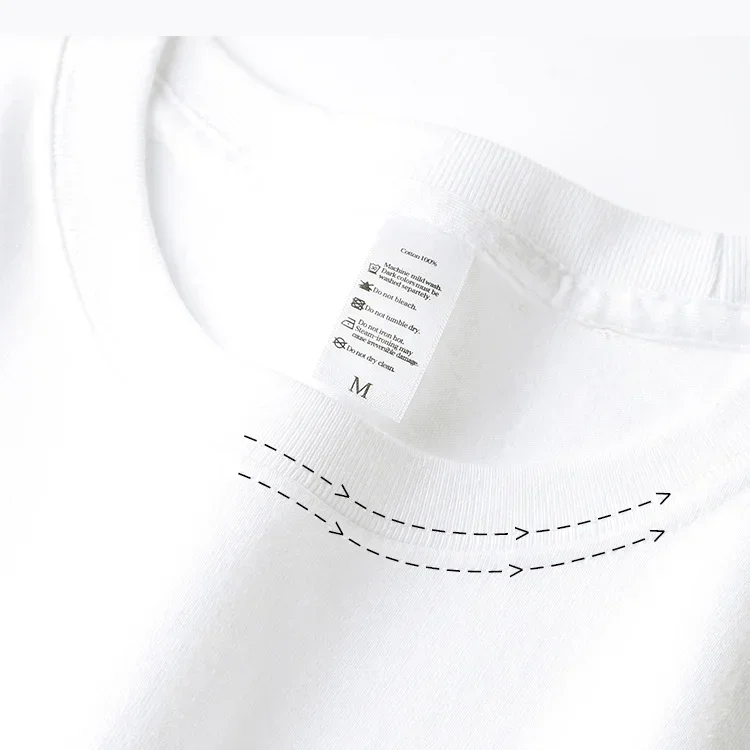 2pcs Solid Color T-shirt 100% Cotton Men Women White O-Neck Loose Short-sleeved Basic Models All-match T-shirt Couple Tops Black image 6