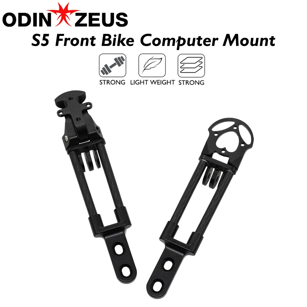 S5 Carbon Tube Mount 5/6/7cm For S5 Aolly Clamp Road Bike Action Camera Flashlight Holder Compatible Garmin/Wahoo/bryton/Gps