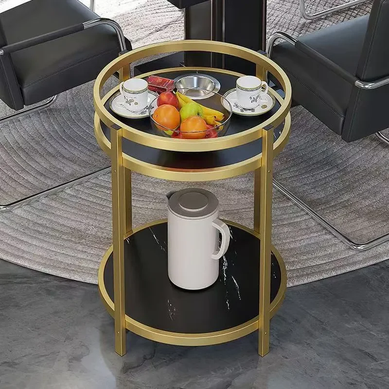 for Rock Slab Small Coffee Table for Living Room Apartment Chess Card Mahjong Tea Rack Side Table
