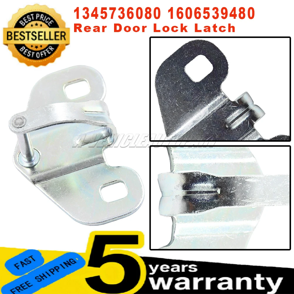 

New 1345736080 1606539480 For Peugeot Boxer Citroen Jumper Fiat Ducato Rear Door Lock Latch Silver Tailgate Lock car accessories