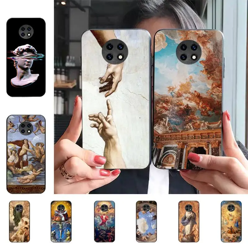 Art Fresco Michelangelo Creation Phone Case For Redmi 5 6 7 8 9 10 plus pro 6 7 8 9 A GO K20 K30 K40 pro plus F3 Fundas