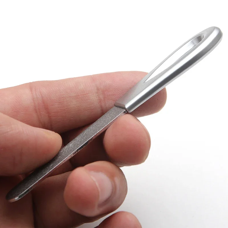ملفات أظافر مزدوجة الجوانب من الفولاذ المقاوم للصدأ مانيكير وباديكير للعناية بالأظافر الاحترافية ملحقات أدوات العناية بالأظافر