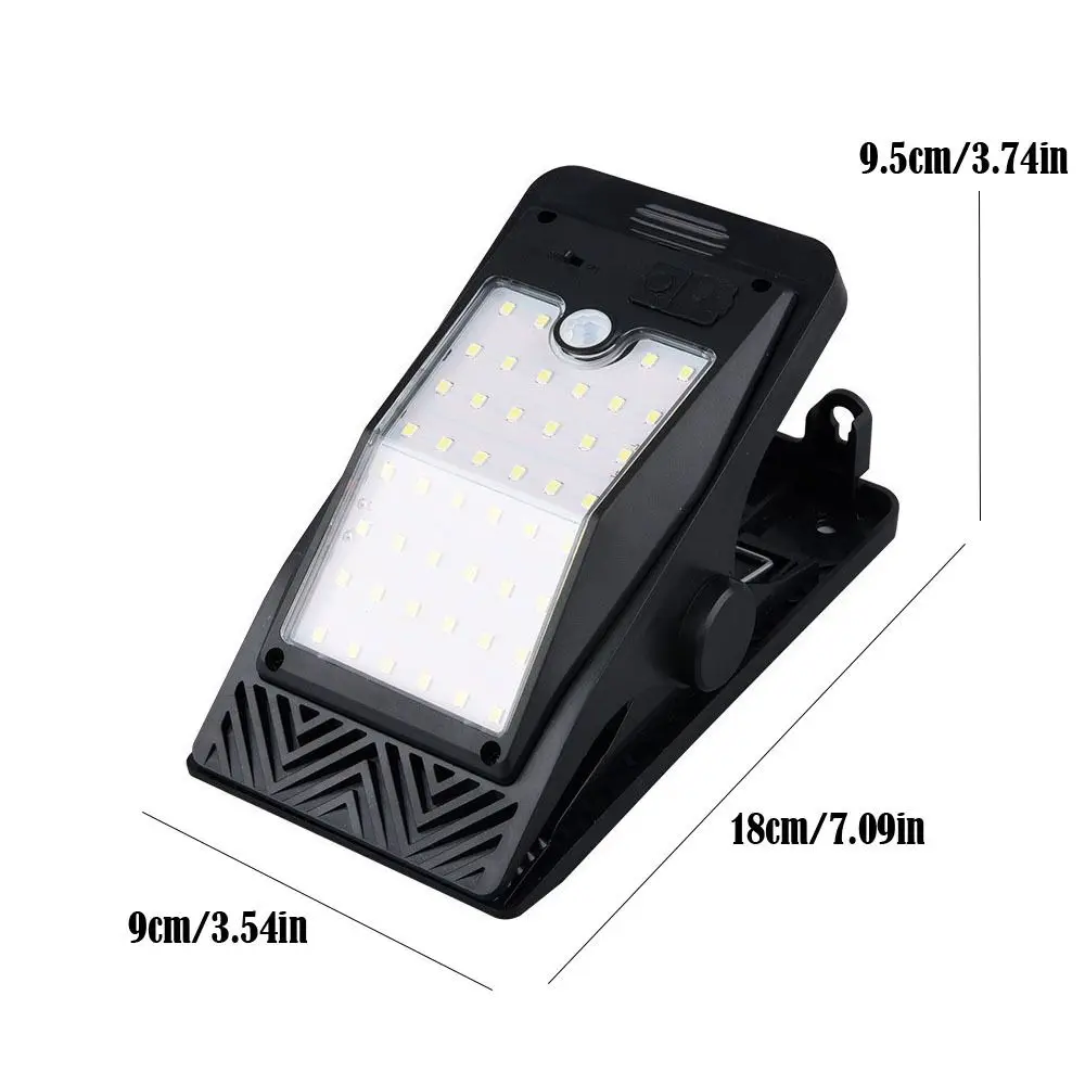 Energy Saving Waterproof Solar Clip Light High Power 3 Modes LED Solar Garden Lights Motion Sensor Lamp Fence Street Landscape