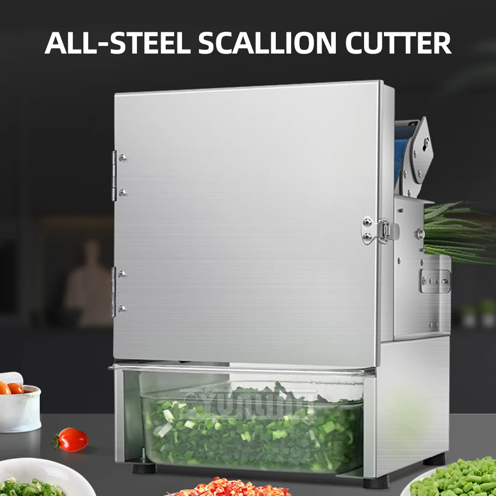 Commercial Vegetable Cutter Green Onion Chopper Slicer Machine Electric Lotus Root Garlic Sprouts Cutting Machine