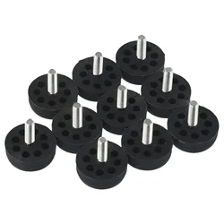Adjustable Height Foot Plastic Base 10 Pack Screw In Furniture Cups Adjustable Height Shelf Foot Mat Chair Feet Protector