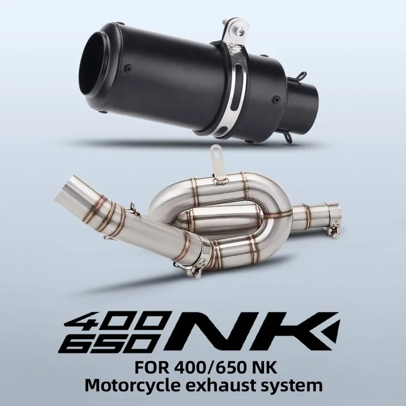 Motorcycle Stainless Steel Rotatable Middle Connect Pipe, 51mm Exhaust Part for CFMOTO 400NK 650NK