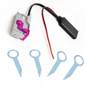 Biurlink sem fio bluetooth 5.0 adaptador aux cabo receptor de áudio bluetooth adaptador de música para audi a3 a4 a6 a8 tt r8 RNS-E 32pin