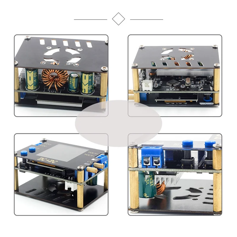 Автоматический повышающий/понижающий преобразователь постоянного тока, модуль питания CC CV 0,5-30 В, 4 А, 50 Вт, регулируемый источник питания, вольтметр с вентилятором, хит продаж