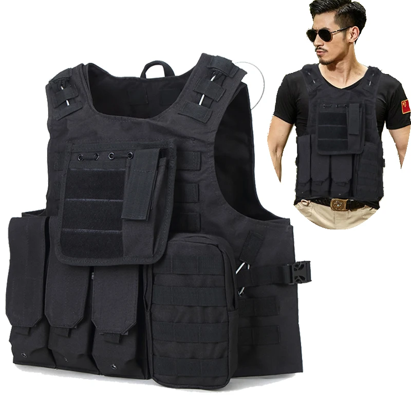 Military Gear Army Combat Armor Vest Tactical Molle Vest For Hunting Airsoft Camouflage Paintball Wargame Protective Body Armor