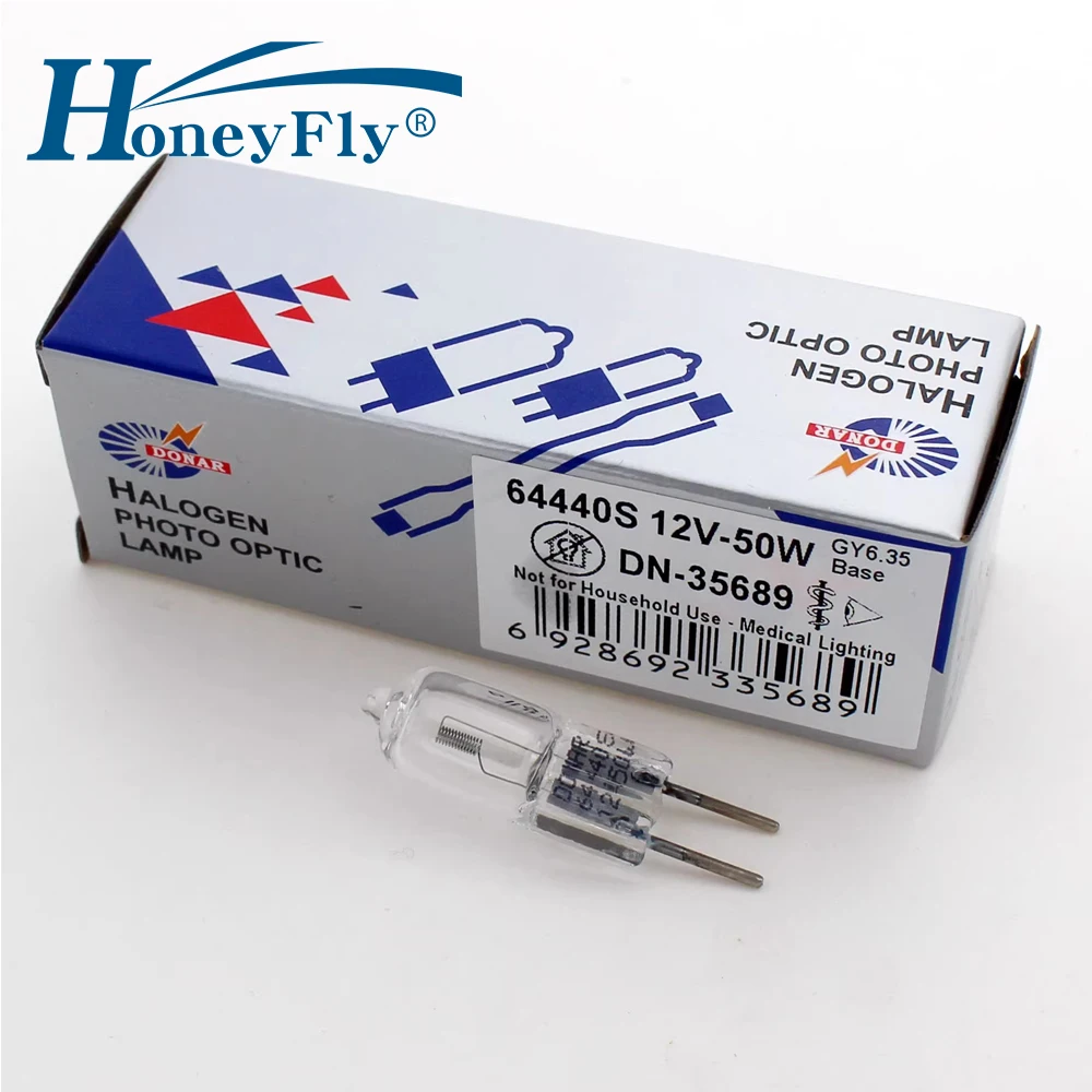 

Галогенная лампа HoneyFly Spectrophotometer GY6.35 12V 50W с вертикальной нитью накала, кварцевая, для OS-64440S 50T4Q/CL/AX 12V