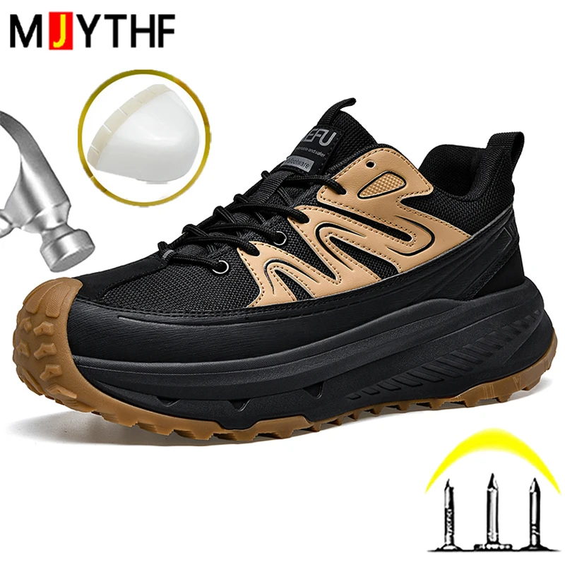 Quality Safety Shoes Men Composite Toe 6 KV Insulated Shoes Puncture-Proof Platform Work Shoes Anti-slip Indestructible Shoes
