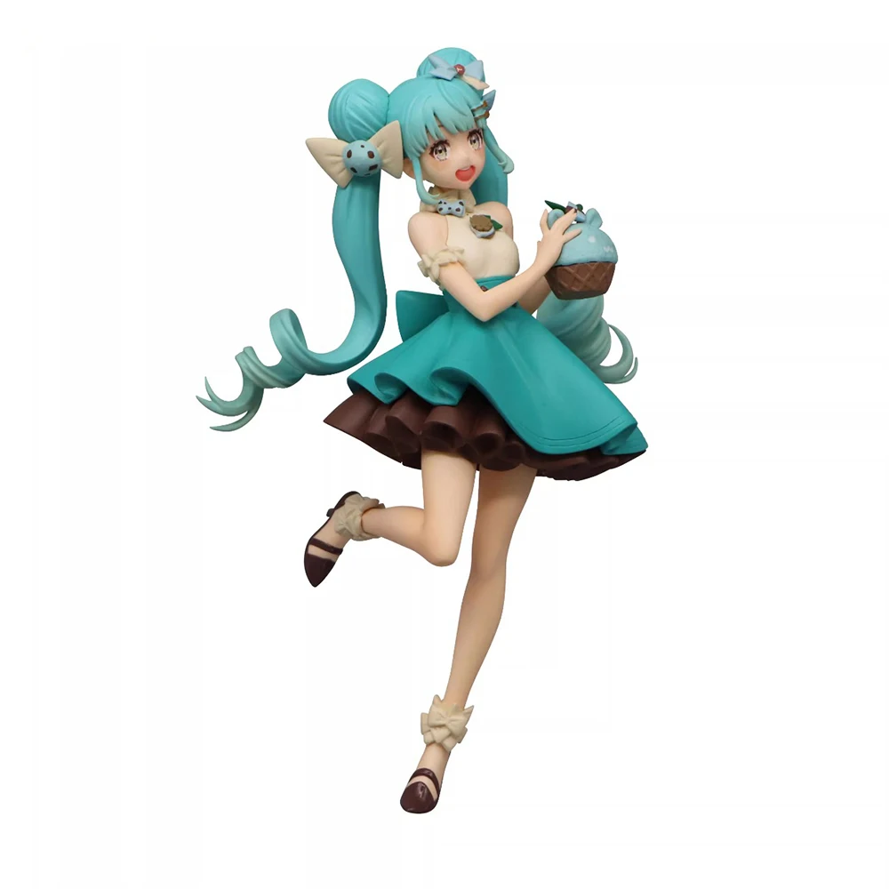 En Stock Original Furyu Hatsune Miku menta Chocolate postre serie PVC Anime acción modelo coleccionable regalo