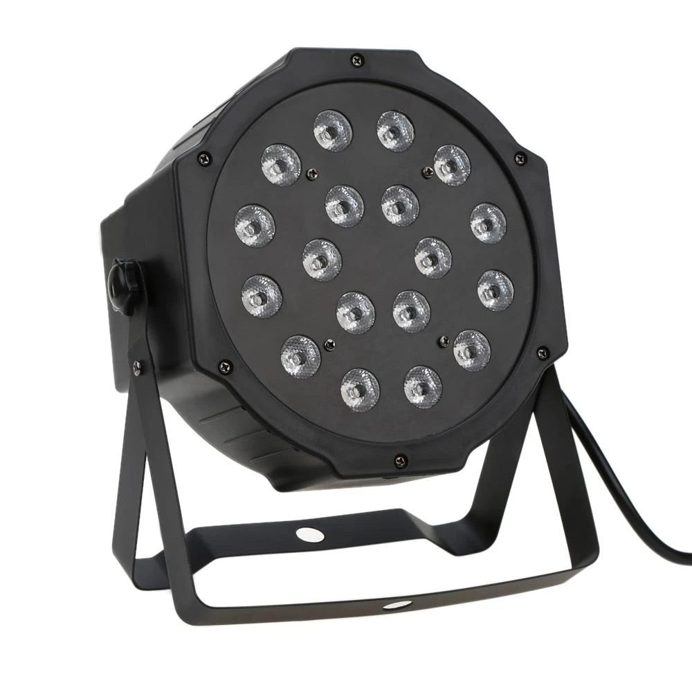 BOTAI 18 Led RGB Light PAR LED DMX Stage Lighting Equipment Master-Slave Led Flat for DJ Disco