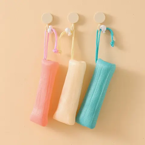 1 पीस क्लींजर साबुन मेश बैग स्नान धुलाई उपकरण बॉडी क्लींजिंग नेट साबुन फोमिंग नेट पीई बबल हेल्पर मेश वॉश फेस 8 best sales साबुन की थैली - №1