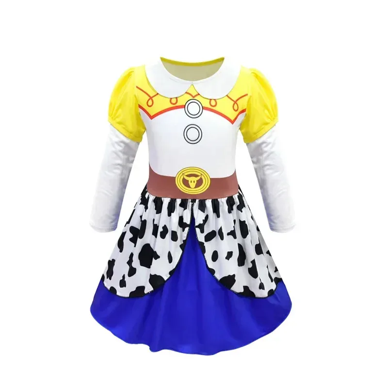YI01 2024 Toy Story Ragazze Jessie Dress Up Halloween Bambini Woody Costume Cosplay Festa Bambini Abiti in maschera Cowboy HatJk8 * @