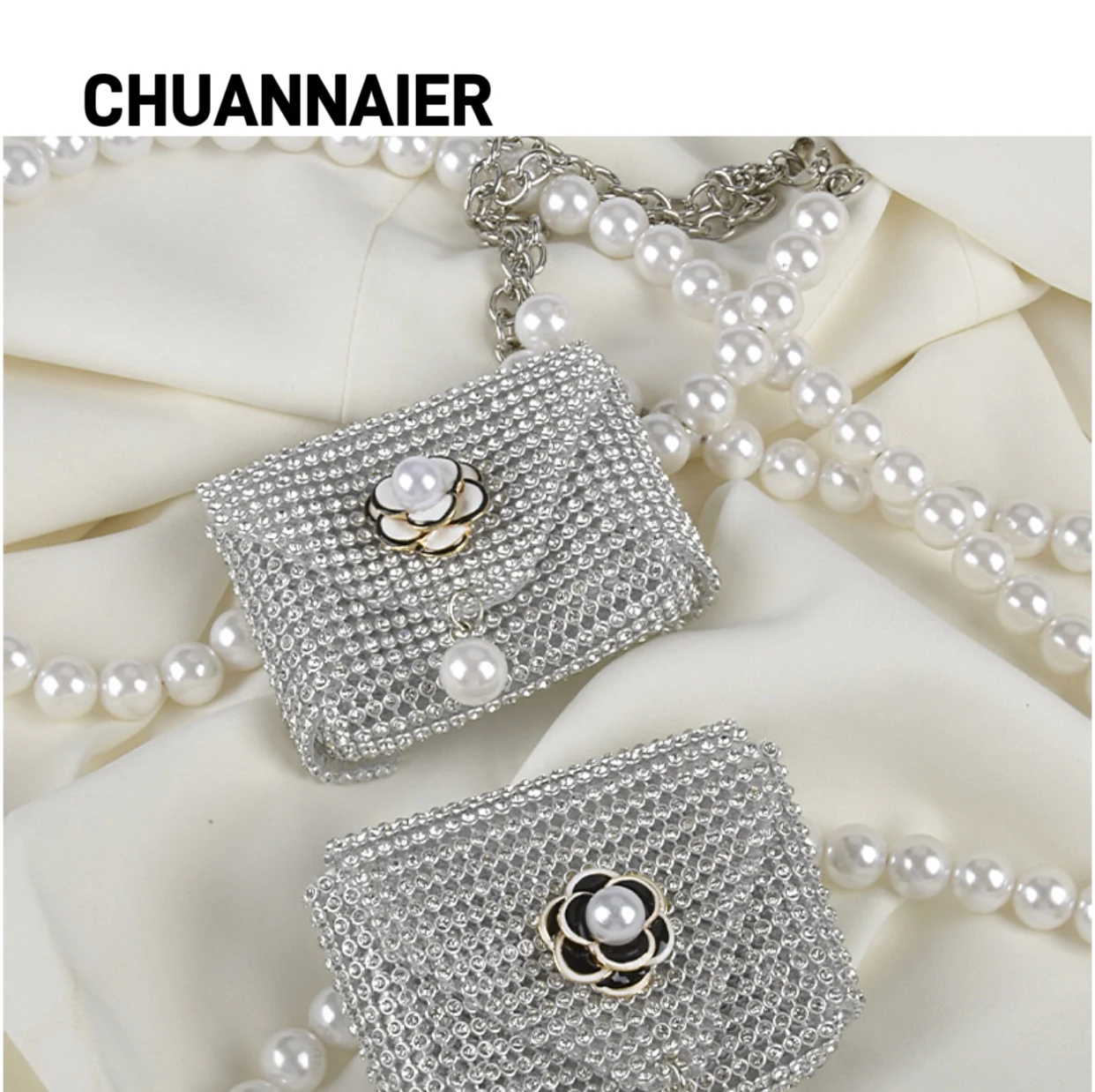 

French luxury design sense pearl waist chain women's matching dress decoration high-end sense fashion belt