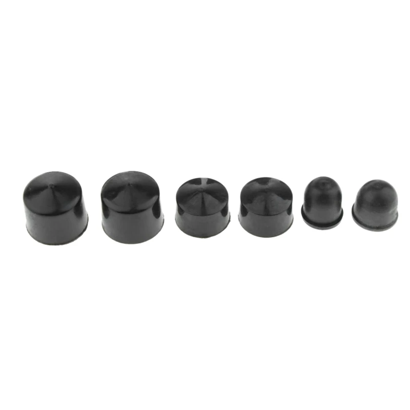 20Pcs Longboard Skateboard Bushings Conical Cylinder Bushing Pivot Cups Set Accessories For Longboard Truck Black