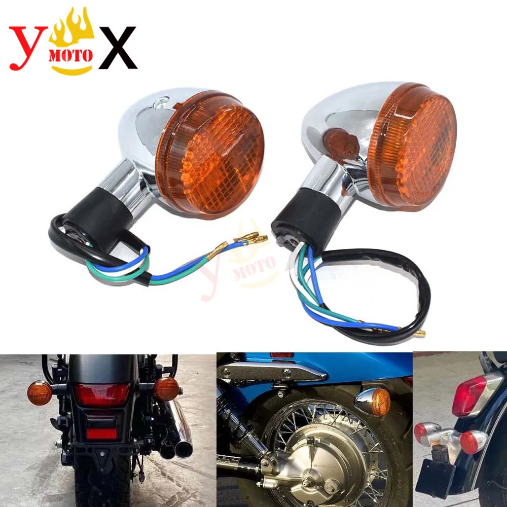 Motorcycle Rear Turn Signal Light Indicator Lamp For Honda Shadow VT400 VT750 Steed 400 600 VLX600 Magna 250/750 VTX1300 VTX1800