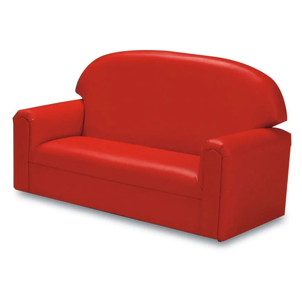 Brand New World Toddler Premium Vinyl Upholstery Sofa, Red