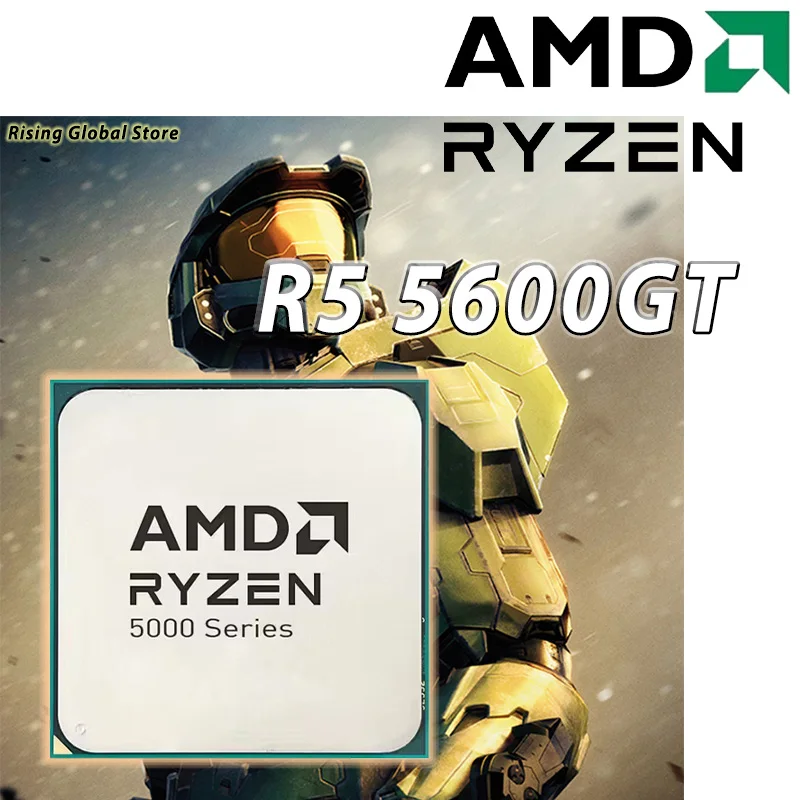 AMD Ryzen 5 5600GT R5 5600GT 6-Core 12-thread المقبس AM4 CPU معالج سطح المكتب 7NM L3 = 16M 4.6 جيجا هرتز 65 واط 100- 000001488 لا مروحة #2