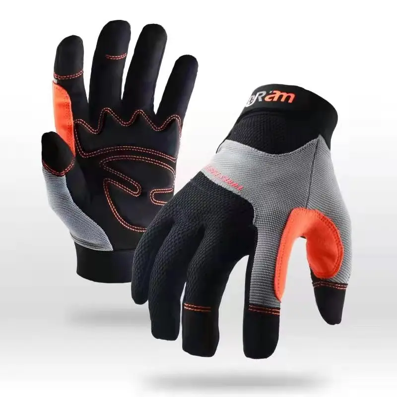 Work Gloves Men & Women, Utility Mechanic Working Gloves High Dexterity Touch Screen For Multipurpose,Excellent Grip