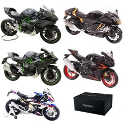 1/9 Kawasaki Ninja H2R BMW S1000RR SUZUKI GSX-R1000RR Hayabusa GSX-1300R Motorcycle Toy Model Diecast Metal Miniature Gift Boys