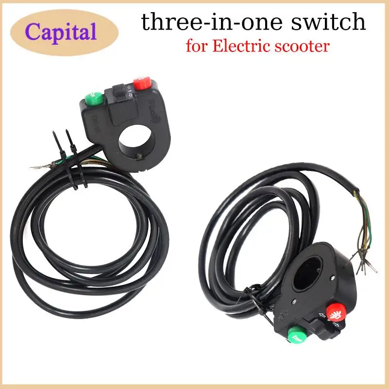 

Кабели с кнопочным переключателем, фара для электрического велосипеда, включение и выключение, пластиковый скутер, спортивные инструменты, водонепроницаемые, удобные, полезные