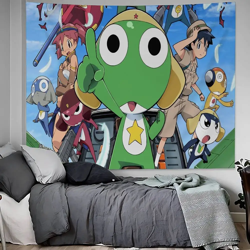 Tapicería de Pared con Diseño de Keroro Frog, Gunsou, Sargento, Hippie, Tapicería Bohemia, Mandala, Decoración para el Hogar Estilo INS