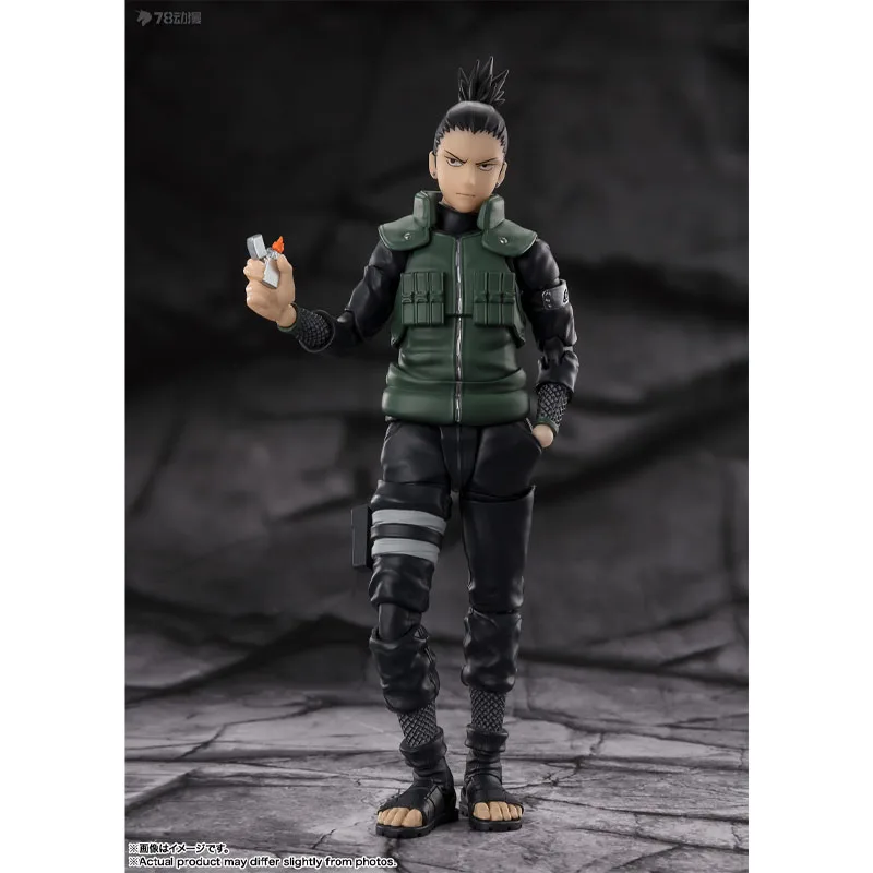 Bandai genuino S.H.Figuarts figura de Anime Shikamaru Nara 145mm figuras de acción de juguete para niños regalo adornos de modelos coleccionables