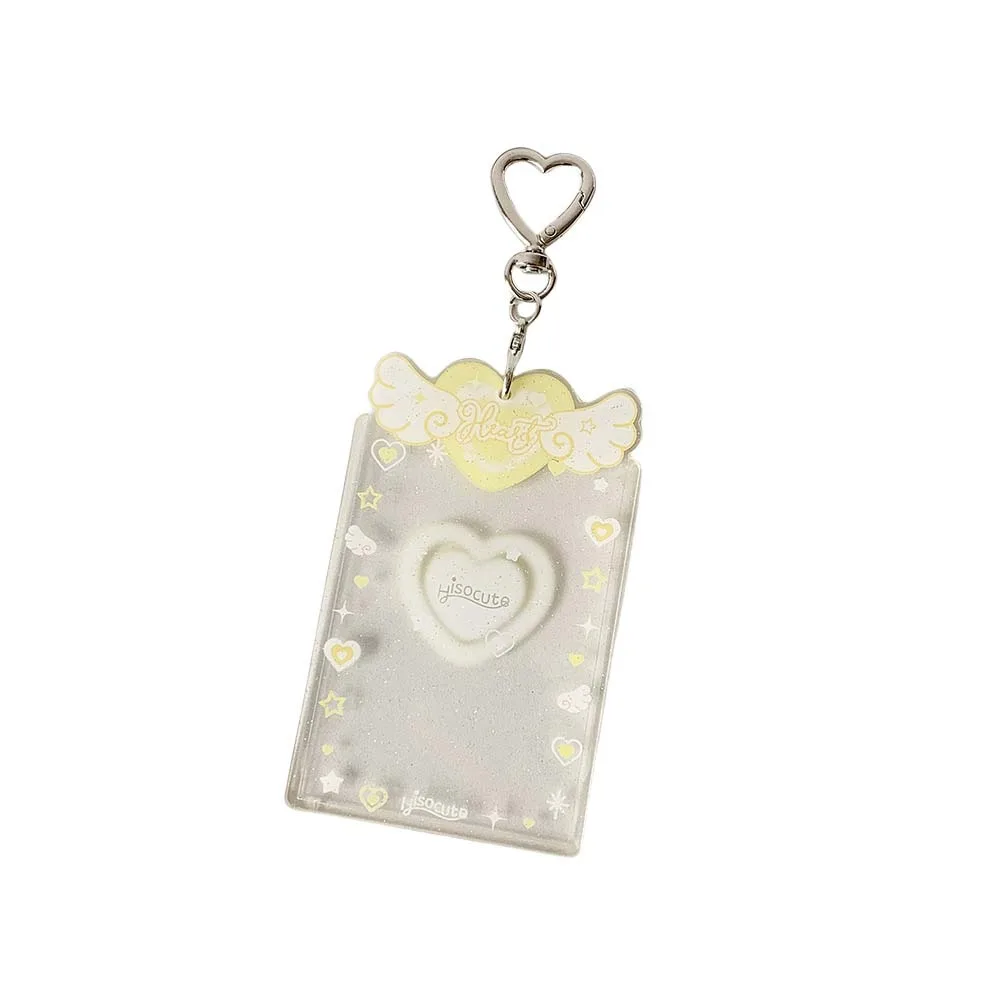 

Acrylic Card Cover Photocard Holder Love Heart Pendant Hanging Decoration Idol Card Display Protector Picture Idol Photo Card