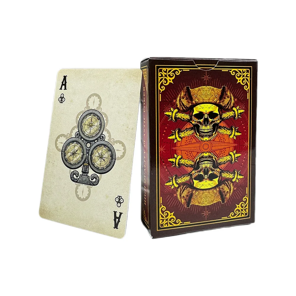 55 iskambil kartları korsan su geçirmez PVC buzlu sihirli kutulu plastik iskambil kartları klasik sihirli araçları masa oyunu Poker