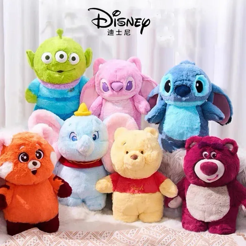 Genuine Disney Anime Kawaii Stitch/angel Oversized Plush Hot Water Bottle Female Hand Warmer Children's Birthday Gift