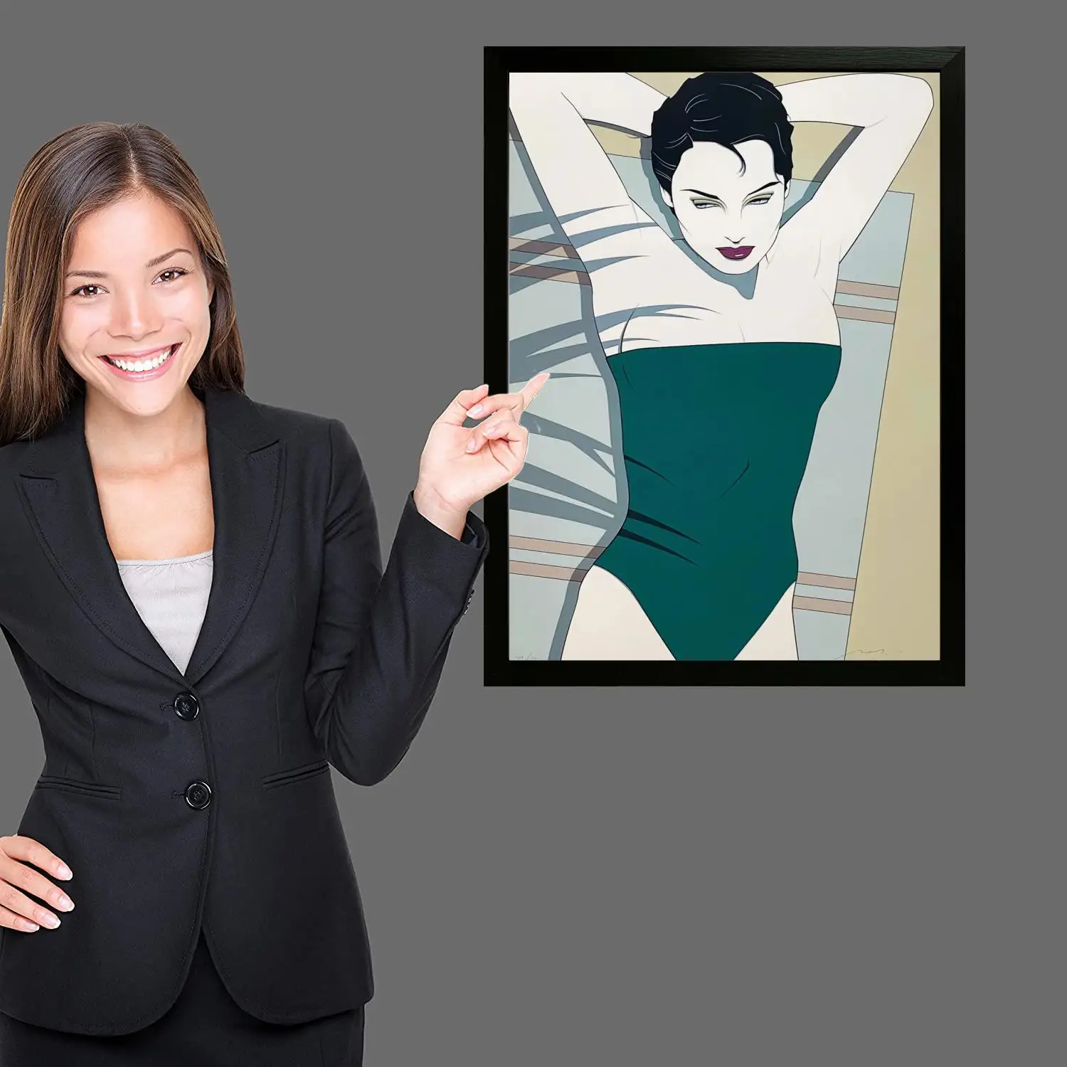 Patrick nagel Pôster de arte em tela e arte de parede, impressão de imagem, família moderna, decoração de quarto, pôsteres, pintura decorativa