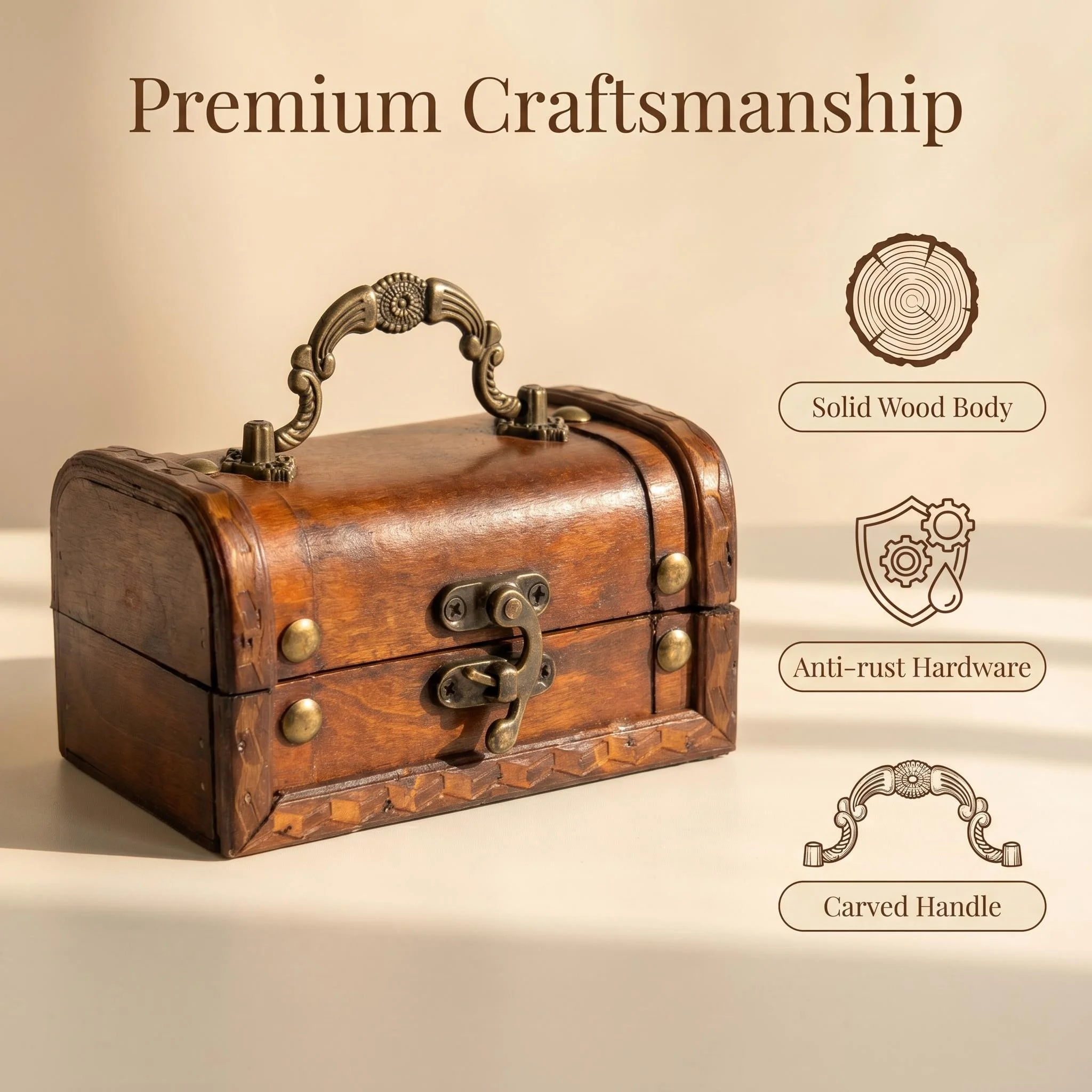 Vintage Storage Box Treasure C - Men'S Accessories Drawer Organizer 评论和价格