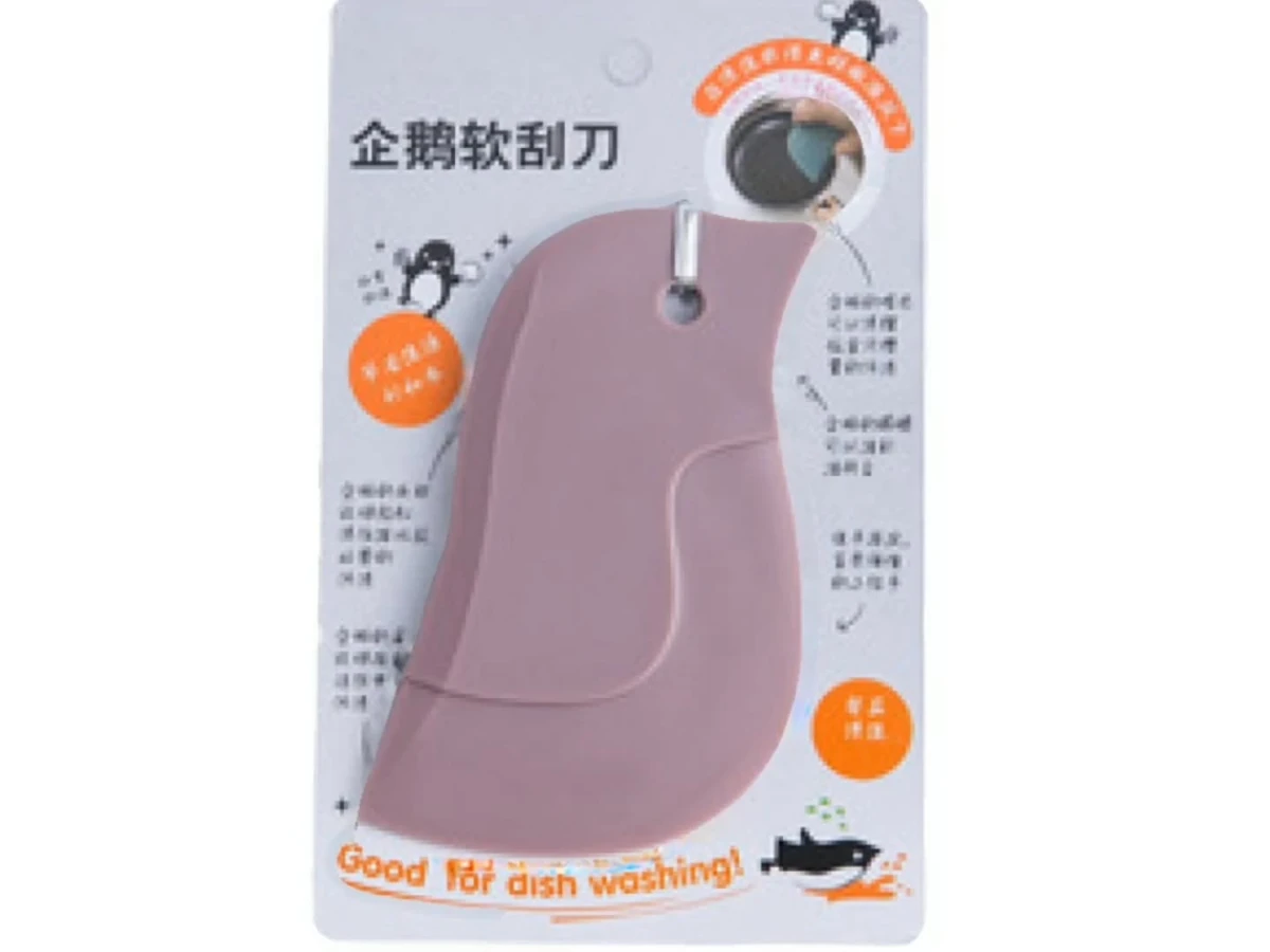 Kitchen Small Tool Penguin Soft Scraper Household Kitchen Scraper Oil Plate Scraper Oil Stain Baking