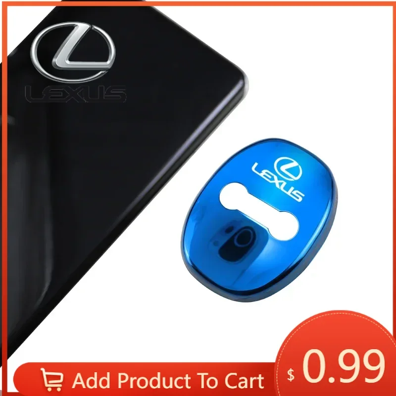 

Interior Stickers For Lexus RX ES LS IS250 IS300 GS350 CT200h ES300 GX460 LX570 4pcs 3D Car Protect Door Lock Buckle Cover Stick