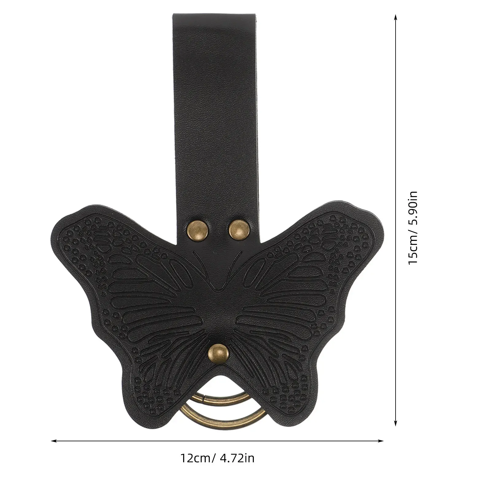 2Pcs Skirt Clips Medieval Butterfly Pattern Renaissance Cosplay Belt Accessories Stage Rings