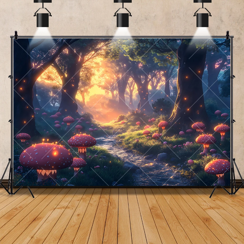 Dream Forest Mystery Fairy Tale Wonderland Kids Gift Birthday Party Backdrop Custom Baby Room Decor Photography Props Background