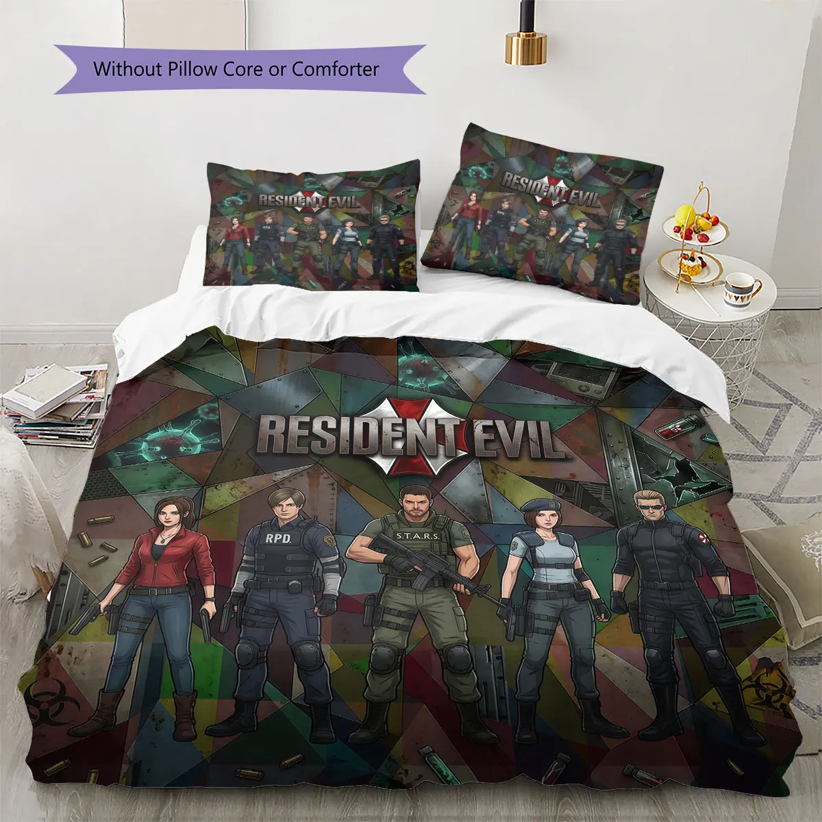 Resident Evil Comfor Duvet Cover Child's Bedding Set,Extra Large Size Ideal Gift Various Sizes Available -HE228